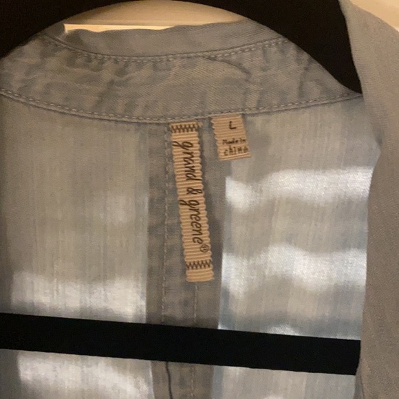 Sheer light weight denim jacket. Cute and casual - Picture 3 of 3